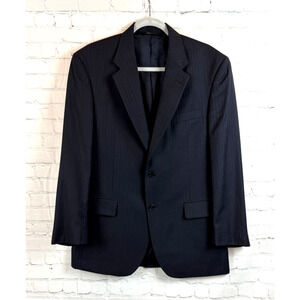 JOS. A. BANK dark blue gray undertone 100% wool mens jacket blazer 40R